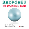 Фитбол 65 см, 900 гр, антивзрыв, цвет мятный