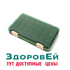Таблетница 21 секц. зеленая, Здоровей